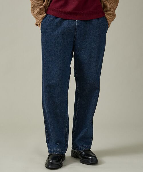 ABAHOUSE / アバハウス パンツ | 【DICKIES / ディッキーズ】TCツイル/デニム ワイドストレートパンツ（ | 詳細22
