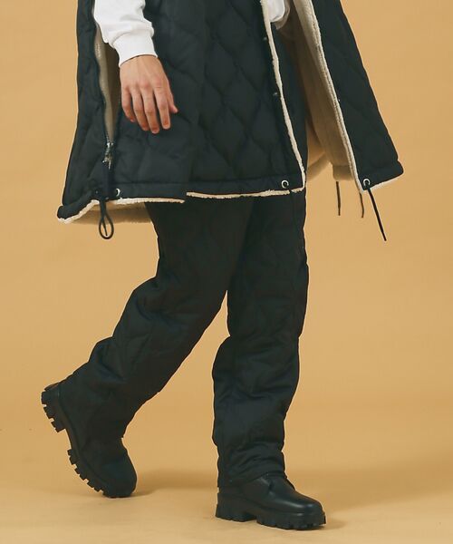 ABAHOUSE/アバハウス 【TAION / タイオン 】MILITARY LINE ダウンパンツ-131M ブラック L ABAHOUSE/アバハウス 【TAION / タイオン 】MILITARY LINE ダウンパンツ-131M ブラック L