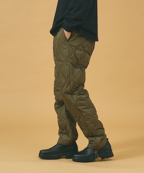ABAHOUSE/アバハウス 【TAION / タイオン 】MILITARY LINE ダウンパンツ-131M カーキ L ABAHOUSE/アバハウス 【TAION / タイオン 】MILITARY LINE ダウンパンツ-131M カーキ L