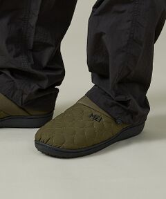 ABAHOUSE / アバハウス シューズ | 【MEI / メイ】ロゴ刺繍 内起毛 ウォーム キルティング ワンマイル サンダ