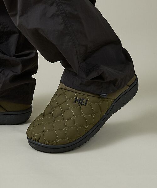 ABAHOUSE / アバハウス シューズ | 【MEI / メイ】ロゴ刺繍 内起毛 ウォーム キルティング ワンマイル サンダ | 詳細21