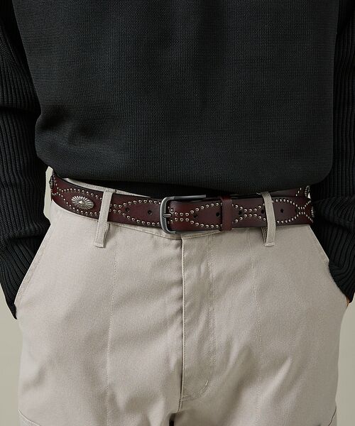 ABAHOUSE / アバハウス ベルト・サスペンダー | Concho Studded Belt / コンチョ スタッズ ベルト/ヴィンテ | 詳細8