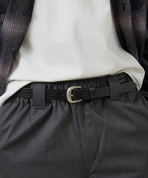 ABAHOUSE / アバハウス ベルト・サスペンダー | Genuine Aniline Leather Belt / ジェニュイン アニ | 詳細1