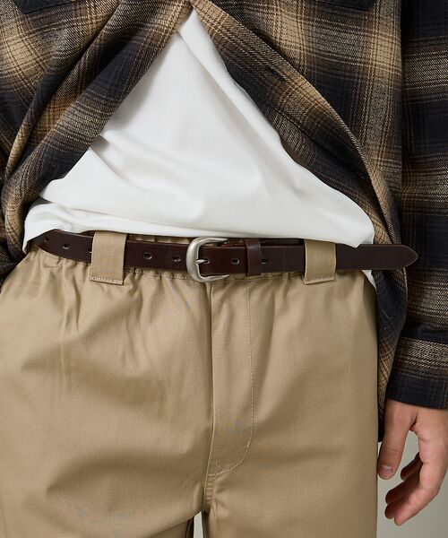 ABAHOUSE / アバハウス ベルト・サスペンダー | Genuine Aniline Leather Belt / ジェニュイン アニ | 詳細6