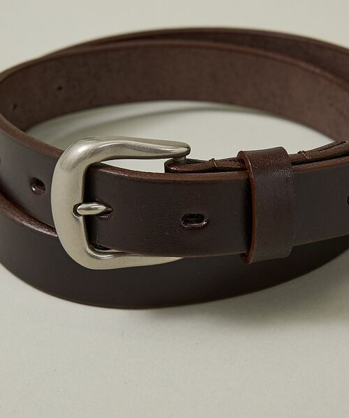 ABAHOUSE / アバハウス ベルト・サスペンダー | Genuine Aniline Leather Belt / ジェニュイン アニ | 詳細7