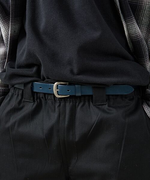 ABAHOUSE / アバハウス ベルト・サスペンダー | Genuine Aniline Leather Belt / ジェニュイン アニ | 詳細8