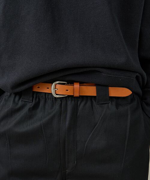 ABAHOUSE / アバハウス ベルト・サスペンダー | Genuine Aniline Leather Belt / ジェニュイン アニ | 詳細10