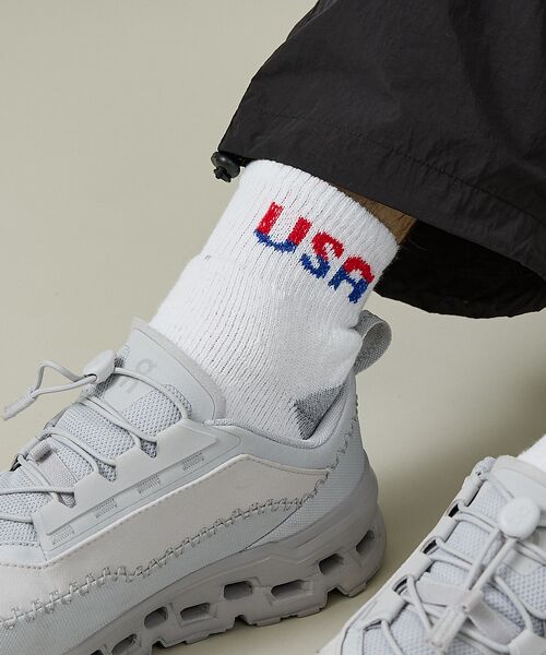 ABAHOUSE / アバハウス ソックス | 【RAILROAD SOCK /レイルロードソック】 TEAM USAクォーター | 詳細1