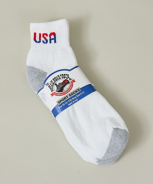ABAHOUSE / アバハウス ソックス | 【RAILROAD SOCK /レイルロードソック】 TEAM USAクォーター | 詳細3