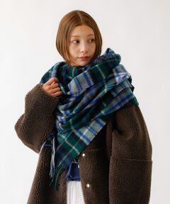 ABAHOUSE / アバハウス マフラー・ショール・スヌード・ストール | 【TWEEDMILL/ツイードミル】大判チェック柄ストール/ユニセックス
