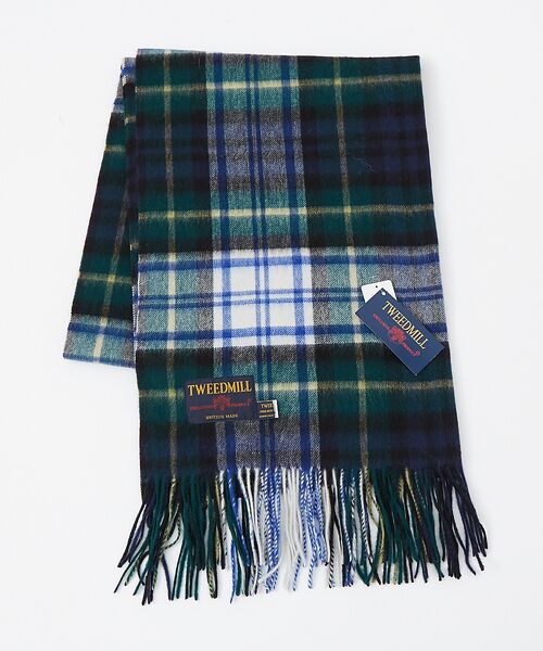 ABAHOUSE / アバハウス マフラー・ショール・スヌード・ストール | 【TWEEDMILL/ツイードミル】大判チェック柄ストール/ユニセックス | 詳細8