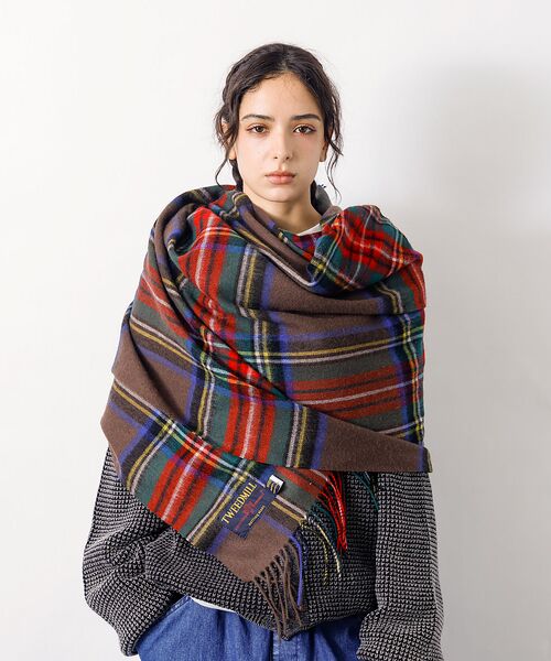 ABAHOUSE / アバハウス マフラー・ショール・スヌード・ストール | 【TWEEDMILL/ツイードミル】大判チェック柄ストール/ユニセックス | 詳細24
