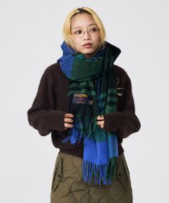 ABAHOUSE / アバハウス マフラー・ショール・スヌード・ストール | 【TWEEDMILL/ツイードミル】大判チェック柄ストール/ユニセックス/Lar