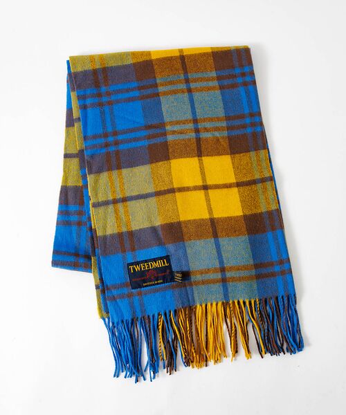 ABAHOUSE / アバハウス マフラー・ショール・スヌード・ストール | 【TWEEDMILL/ツイードミル】大判チェック柄ストール/ユニセックス/Lar | 詳細4
