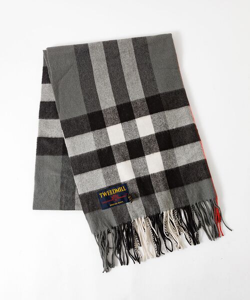 ABAHOUSE / アバハウス マフラー・ショール・スヌード・ストール | 【TWEEDMILL/ツイードミル】大判チェック柄ストール/ユニセックス/Lar | 詳細7