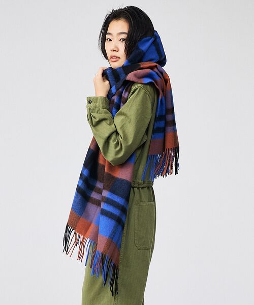ABAHOUSE / アバハウス マフラー・ショール・スヌード・ストール | 【TWEEDMILL/ツイードミル】大判チェック柄ストール/ユニセックス/Lar | 詳細17