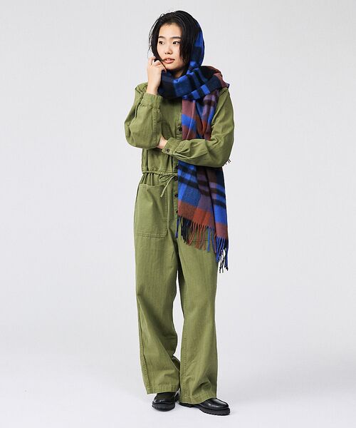 ABAHOUSE / アバハウス マフラー・ショール・スヌード・ストール | 【TWEEDMILL/ツイードミル】大判チェック柄ストール/ユニセックス/Lar | 詳細18