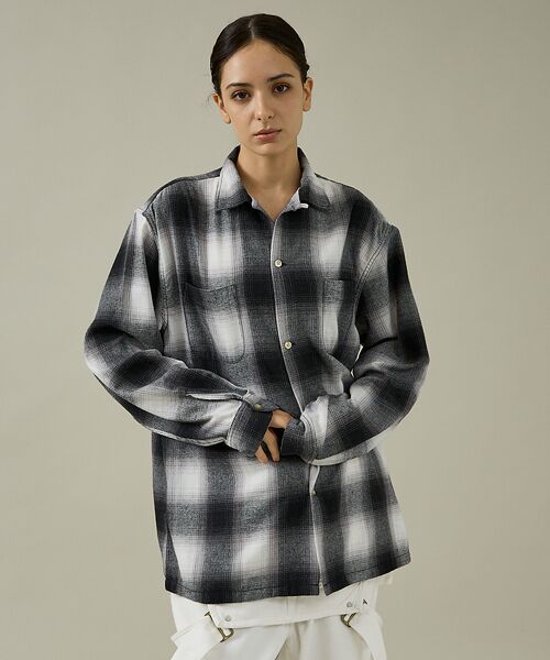 ABAHOUSE / アバハウス シャツ・ブラウス | 【TOWNCRAFT 】60‘SLOOP COLLAR NEL OMBRE SH | 詳細4