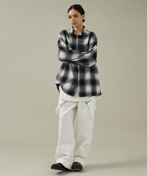 ABAHOUSE / アバハウス シャツ・ブラウス | 【TOWNCRAFT 】60‘SLOOP COLLAR NEL OMBRE SH | 詳細5