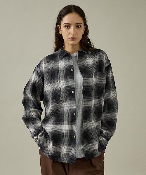 ABAHOUSE / アバハウス シャツ・ブラウス | 【TOWNCRAFT 】60‘SLOOP COLLAR NEL OMBRE SH | 詳細8