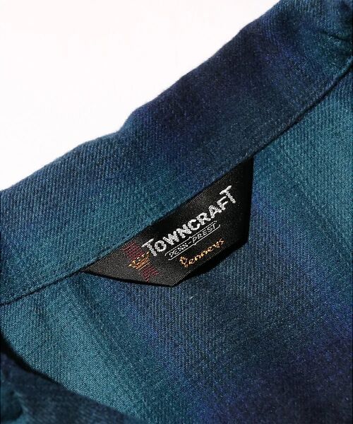ABAHOUSE / アバハウス シャツ・ブラウス | 【TOWNCRAFT 】60‘SLOOP COLLAR NEL OMBRE SH | 詳細16