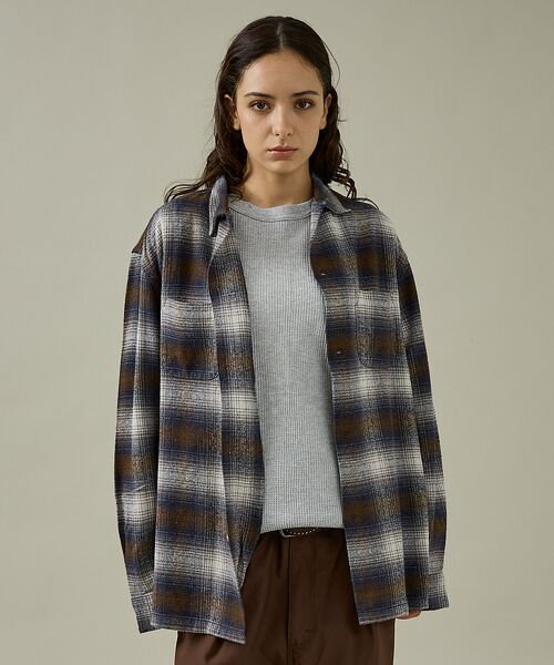 ABAHOUSE / アバハウス シャツ・ブラウス | 【TOWNCRAFT 】60‘SLOOP COLLAR NEL OMBRE SH | 詳細20