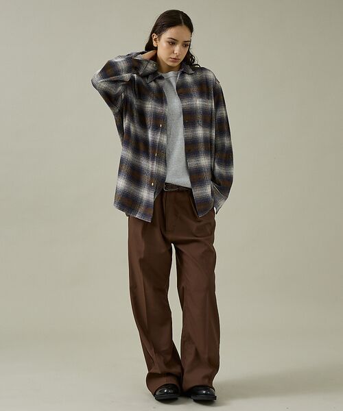 ABAHOUSE / アバハウス シャツ・ブラウス | 【TOWNCRAFT 】60‘SLOOP COLLAR NEL OMBRE SH | 詳細22