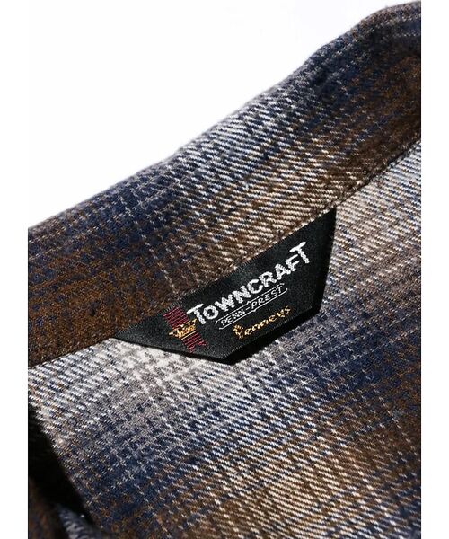 ABAHOUSE / アバハウス シャツ・ブラウス | 【TOWNCRAFT 】60‘SLOOP COLLAR NEL OMBRE SH | 詳細24