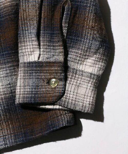 ABAHOUSE / アバハウス シャツ・ブラウス | 【TOWNCRAFT 】60‘SLOOP COLLAR NEL OMBRE SH | 詳細27