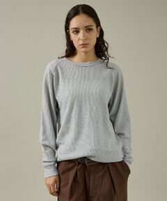 ABAHOUSE / アバハウス Tシャツ | 【JEMORGAN/ジェーイーモーガン】CVCワッフル ラグラン裾ラウンドL S