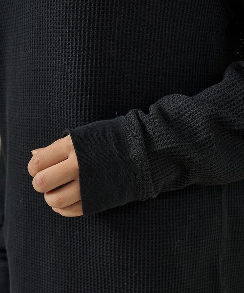 ABAHOUSE / アバハウス Tシャツ | 【JEMORGAN/ジェーイーモーガン】CVCワッフル ラグラン裾ラウンドL S | 詳細7