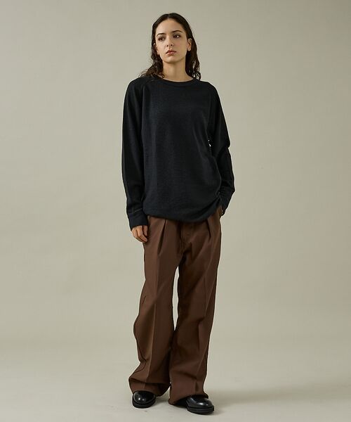 ABAHOUSE / アバハウス Tシャツ | 【JEMORGAN/ジェーイーモーガン】CVCワッフル ラグラン裾ラウンドL S | 詳細11