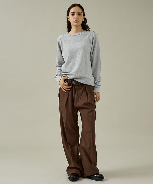 ABAHOUSE / アバハウス Tシャツ | 【JEMORGAN/ジェーイーモーガン】CVCワッフル ラグラン裾ラウンドL S | 詳細13