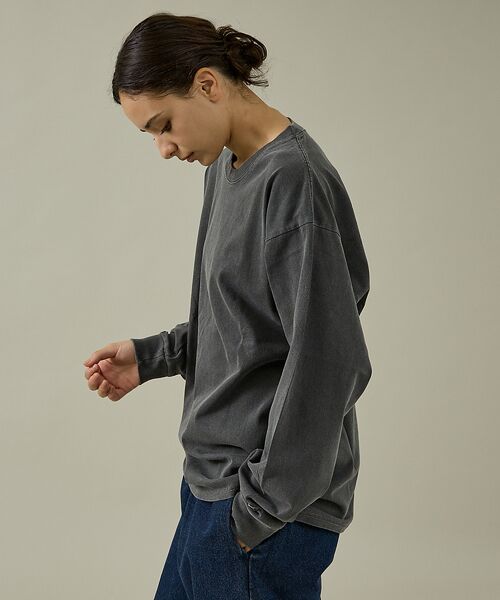 ABAHOUSE / アバハウス Tシャツ | 【JEMORGAN / ジェーイーモーガン】ピグメント染めクルーL/S-T/ロン | 詳細4