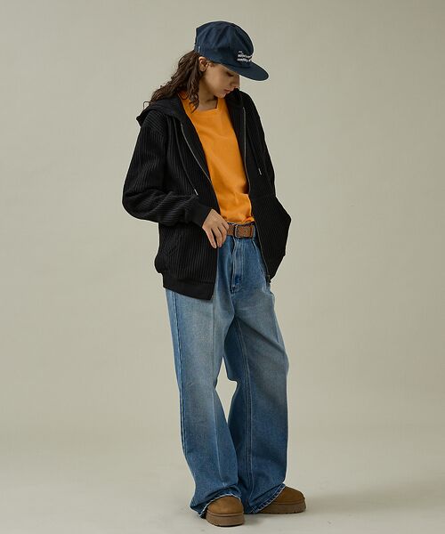 ABAHOUSE / アバハウス パーカー | 【JEMORGAN /ジェーイーモーガン】ビッグワッフルWジップパーカー/フーデ | 詳細2