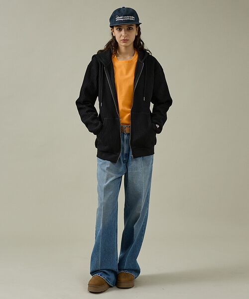 ABAHOUSE / アバハウス パーカー | 【JEMORGAN /ジェーイーモーガン】ビッグワッフルWジップパーカー/フーデ | 詳細3