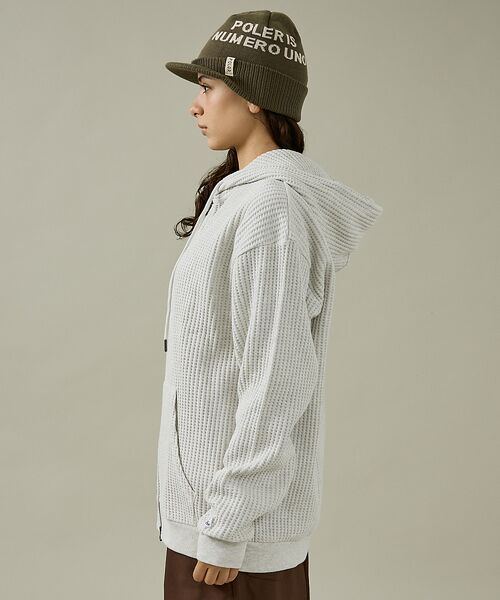 ABAHOUSE / アバハウス パーカー | 【JEMORGAN /ジェーイーモーガン】ビッグワッフルWジップパーカー/フーデ | 詳細6