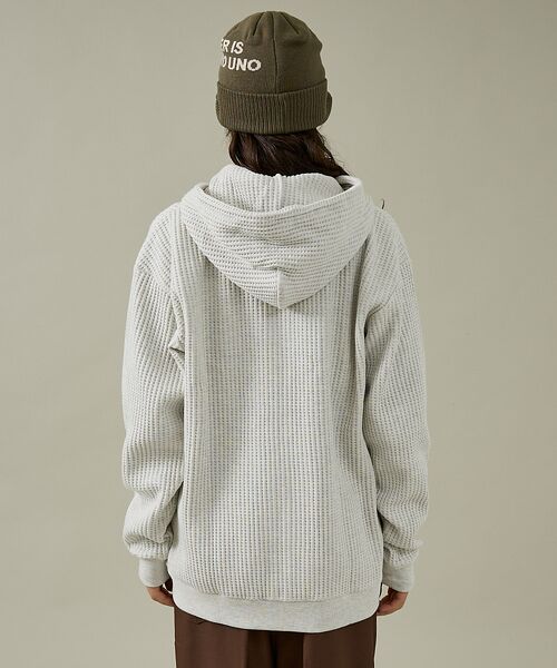 ABAHOUSE / アバハウス パーカー | 【JEMORGAN /ジェーイーモーガン】ビッグワッフルWジップパーカー/フーデ | 詳細7