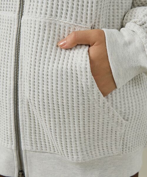 ABAHOUSE / アバハウス パーカー | 【JEMORGAN /ジェーイーモーガン】ビッグワッフルWジップパーカー/フーデ | 詳細11