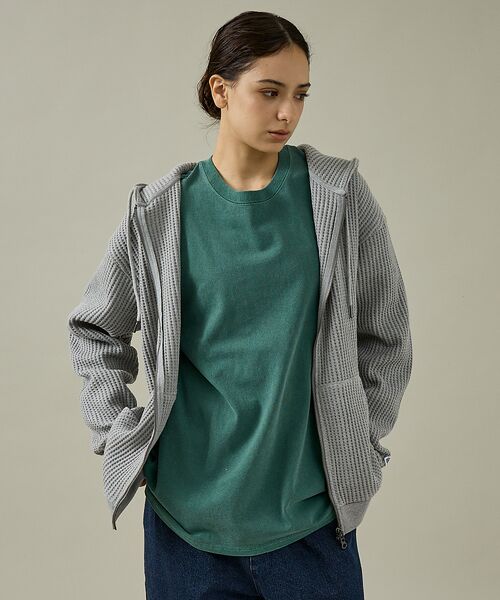 ABAHOUSE / アバハウス パーカー | 【JEMORGAN /ジェーイーモーガン】ビッグワッフルWジップパーカー/フーデ | 詳細13