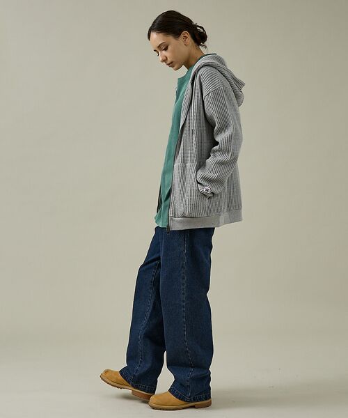 ABAHOUSE / アバハウス パーカー | 【JEMORGAN /ジェーイーモーガン】ビッグワッフルWジップパーカー/フーデ | 詳細14