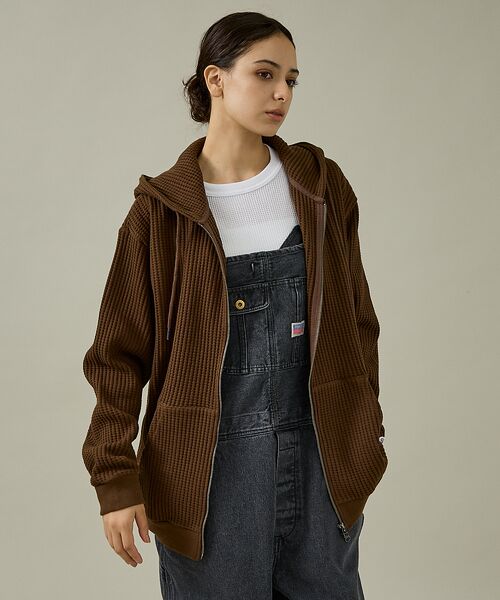 ABAHOUSE / アバハウス パーカー | 【JEMORGAN /ジェーイーモーガン】ビッグワッフルWジップパーカー/フーデ | 詳細17