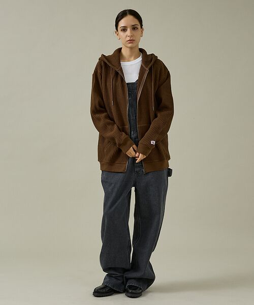 ABAHOUSE / アバハウス パーカー | 【JEMORGAN /ジェーイーモーガン】ビッグワッフルWジップパーカー/フーデ | 詳細18