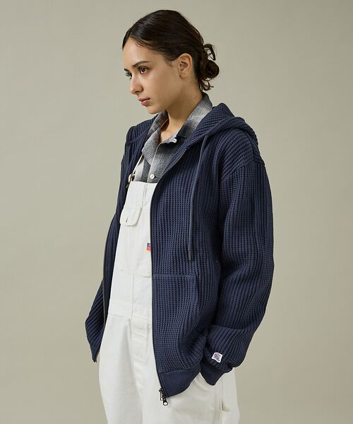 ABAHOUSE / アバハウス パーカー | 【JEMORGAN /ジェーイーモーガン】ビッグワッフルWジップパーカー/フーデ | 詳細21