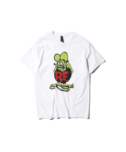 ABAHOUSE/アバハウス 【THRIFTY LOOK】 THRIFTY "RAT FINK" PRINT ホワイト L ABAHOUSE/アバハウス 【THRIFTY LOOK】 THRIFTY "RAT FINK" PRINT ホワイト L