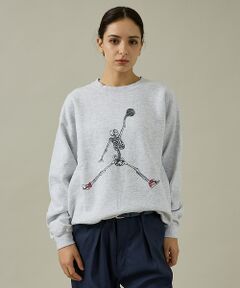 ABAHOUSE / アバハウス スウェット | 【THRIFTY LOOK 】JUMP SKULL CREW SWEAT/ユーズ