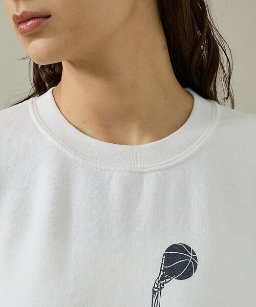 ABAHOUSE / アバハウス スウェット | 【THRIFTY LOOK 】JUMP SKULL CREW SWEAT/ユーズ | 詳細1