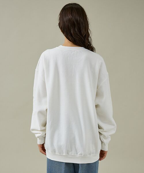 ABAHOUSE / アバハウス スウェット | 【THRIFTY LOOK 】JUMP SKULL CREW SWEAT/ユーズ | 詳細2