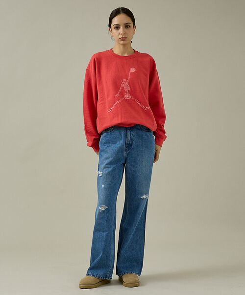 ABAHOUSE / アバハウス スウェット | 【THRIFTY LOOK 】JUMP SKULL CREW SWEAT/ユーズ | 詳細10