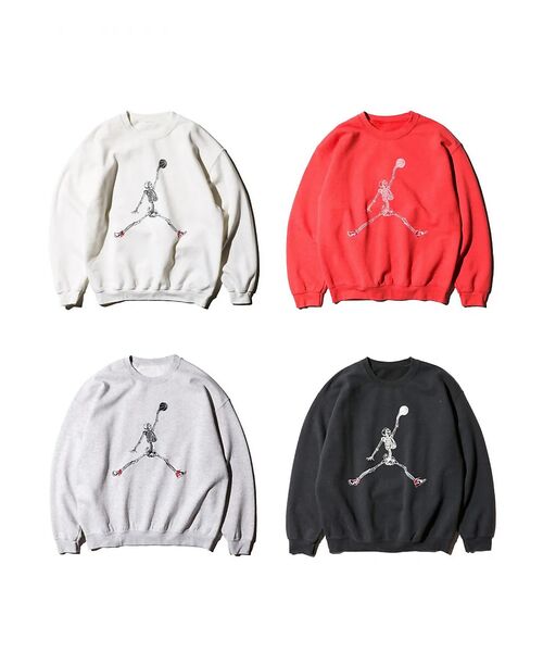 ABAHOUSE / アバハウス スウェット | 【THRIFTY LOOK 】JUMP SKULL CREW SWEAT/ユーズ | 詳細11